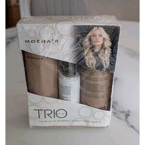 NEW SEALED Moehair Color Alive Shampoo Conditioner & Hair Serum 3 PC Gift Set